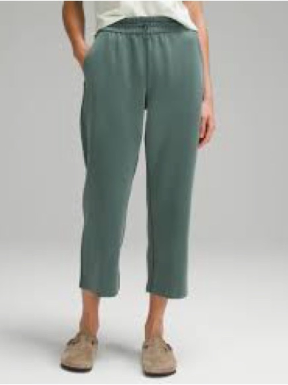 Lululemon Softstreme High-Rise Crop Pant 23” Green / Tidewater Teal